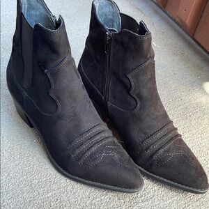 Black Suede Ankle Boots
